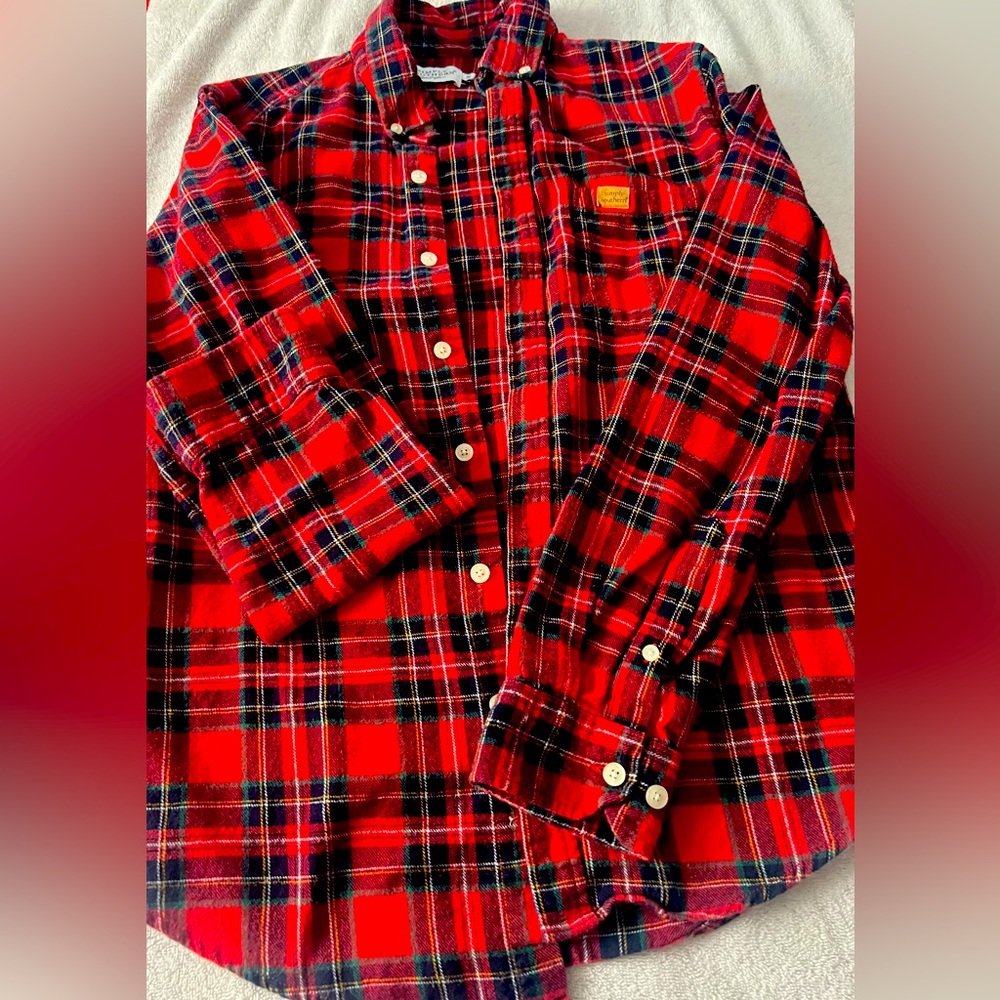 Plaid Flannel,”Simply Southern “ Long Sleeve..Shirt